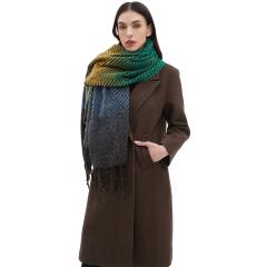 Occident fashion winter Gradient color long scarf