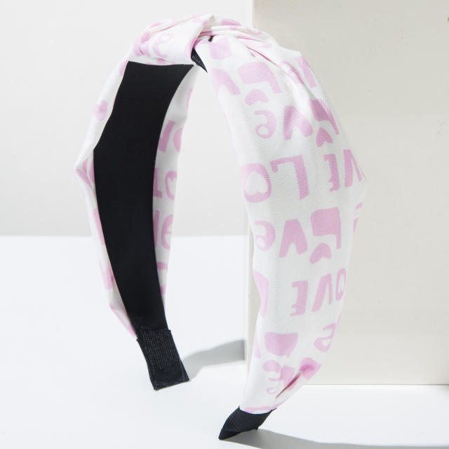 Romantic Valentine's Day knotted headband