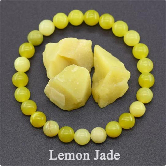 Hot sale natural stone beaded elastic bracelet