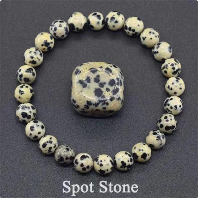Hot sale natural stone beaded elastic bracelet