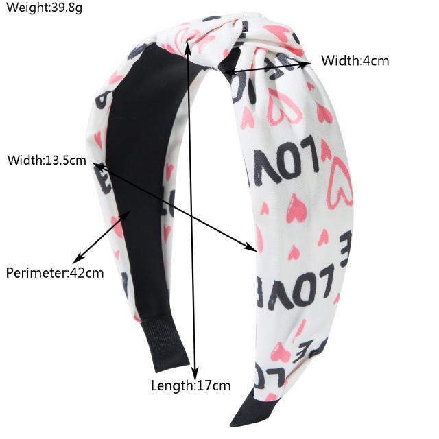 Romantic Valentine's Day knotted headband
