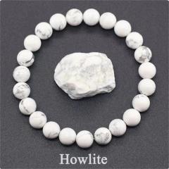 Hot sale natural stone beaded elastic bracelet