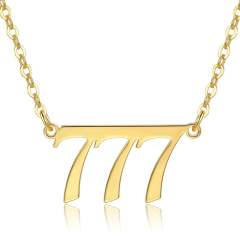 Hot sale angel number brass material necklace with card