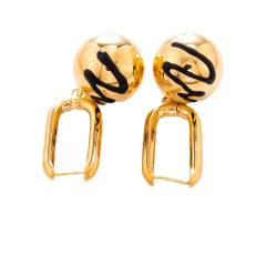 925 needle winter autumn design copper flower ball bead earrings collection
