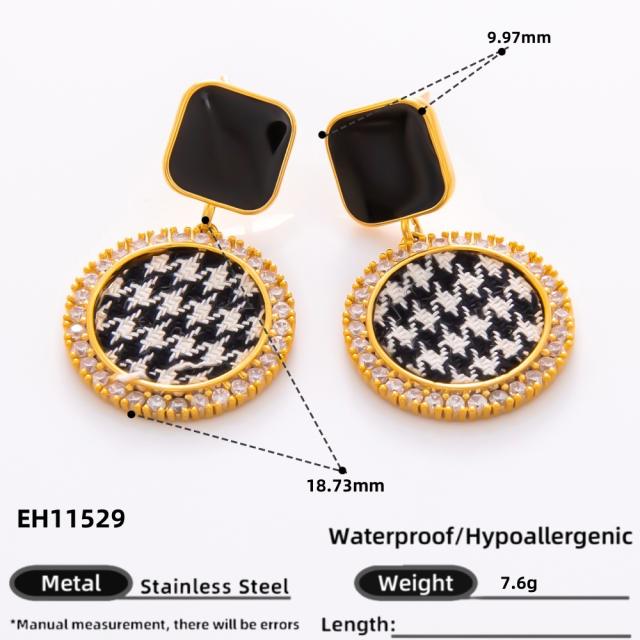 925 needle winter autumn design copper flower ball bead earrings collection