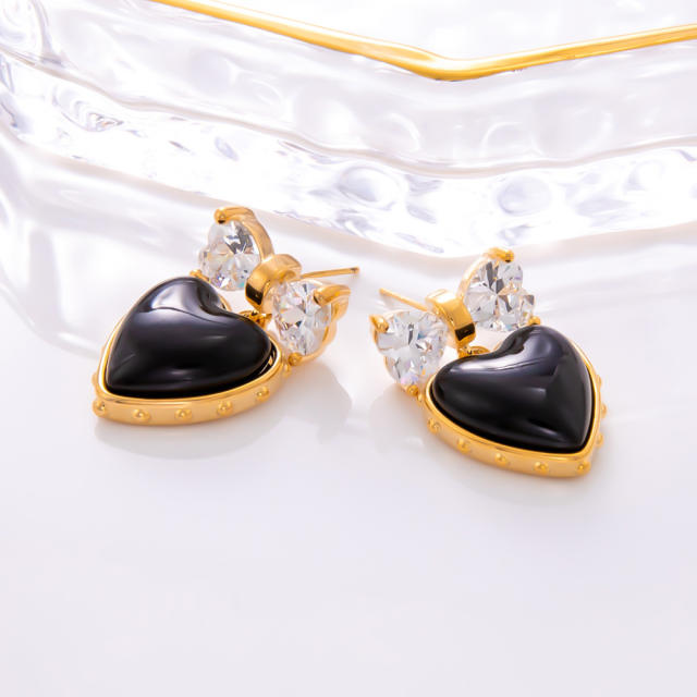 925 needle winter autumn design copper flower ball bead earrings collection