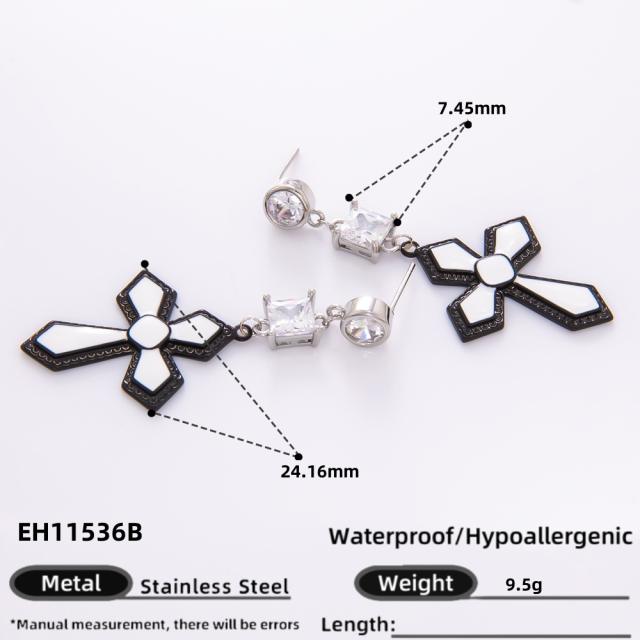925 needle winter autumn design copper flower ball bead earrings collection