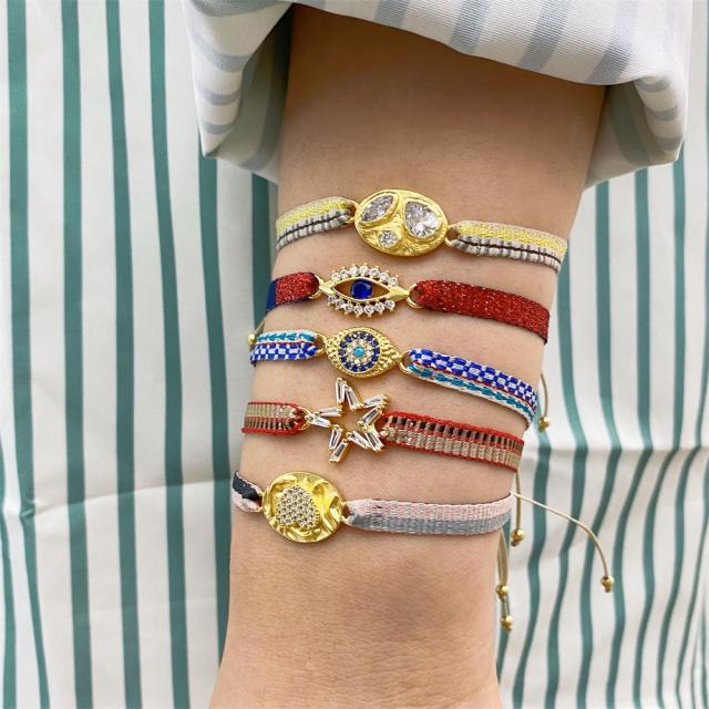 Handmade natural design braid bracelet collection boho bracelet