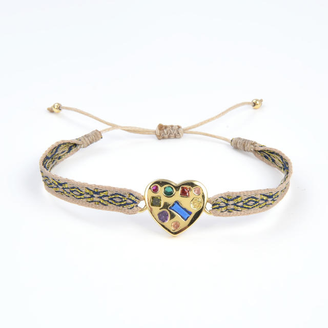 Handmade natural design braid bracelet collection boho bracelet