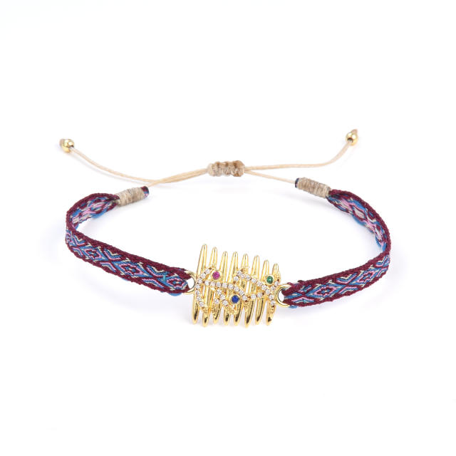 Handmade natural design braid bracelet collection boho bracelet