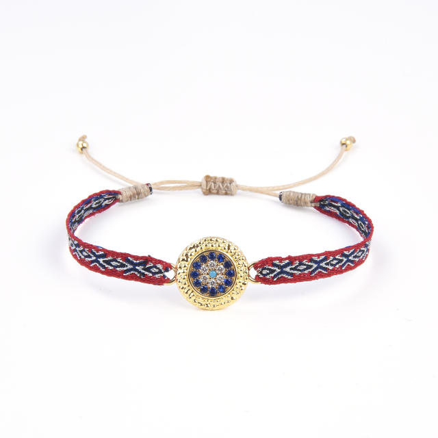 Handmade natural design braid bracelet collection boho bracelet