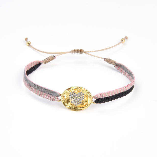 Handmade natural design braid bracelet collection boho bracelet
