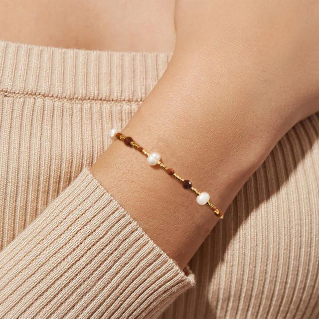 Boho miyiki bead waterpearl bead bracelet for women beach bracelet
