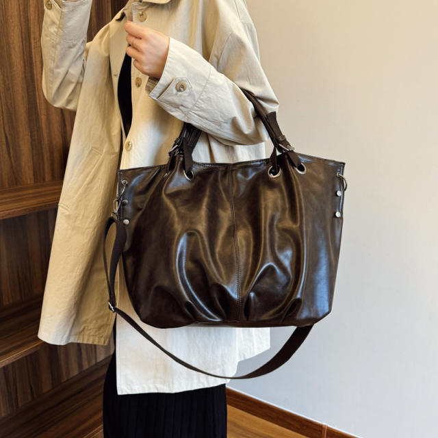 Relaxation Large Capacity Bag Vintage Shoulder Crossbody Bag Portable Tote Bag