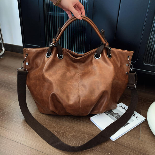 Relaxation Large Capacity Bag Vintage Shoulder Crossbody Bag Portable Tote Bag