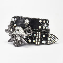 Hiphop punk Diamond belt pirate rhinestone hot girl rock fashion belt