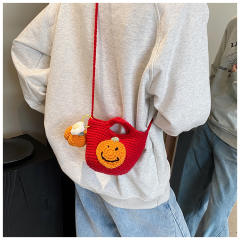 Christmas handmade wool woven bag Santa Claus corchet bag purse