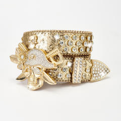 Hiphop punk Diamond belt pirate rhinestone hot girl rock fashion belt