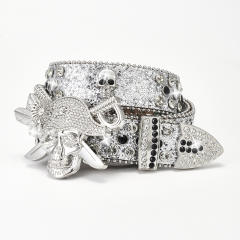 Hiphop punk Diamond belt pirate rhinestone hot girl rock fashion belt
