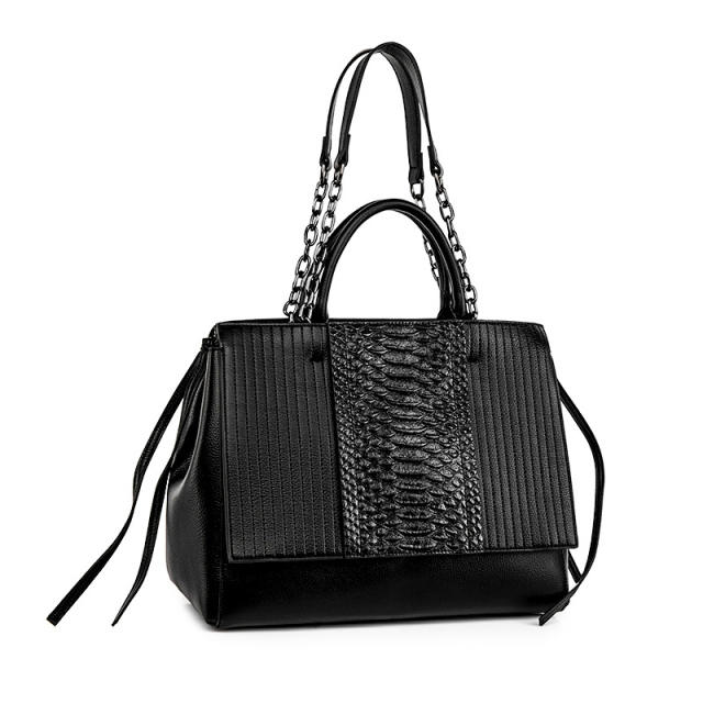 Women's Crocodile Pattern Large Capacity Tote Bag Autumn Winter New Women's Bag High-end Lightweight Handbag