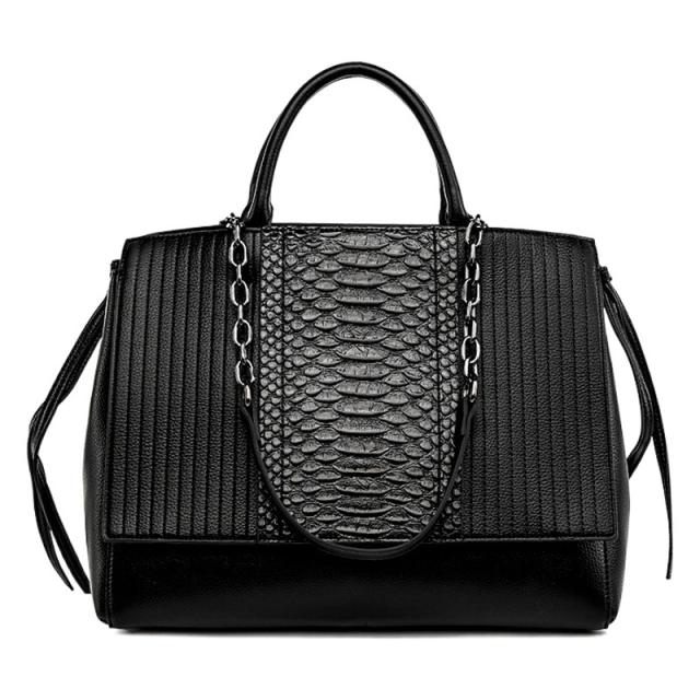 Women's Crocodile Pattern Large Capacity Tote Bag Autumn Winter New Women's Bag High-end Lightweight Handbag