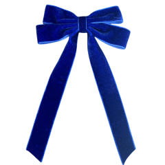 Winter autumn velvet two layer bow french barrette hair clips