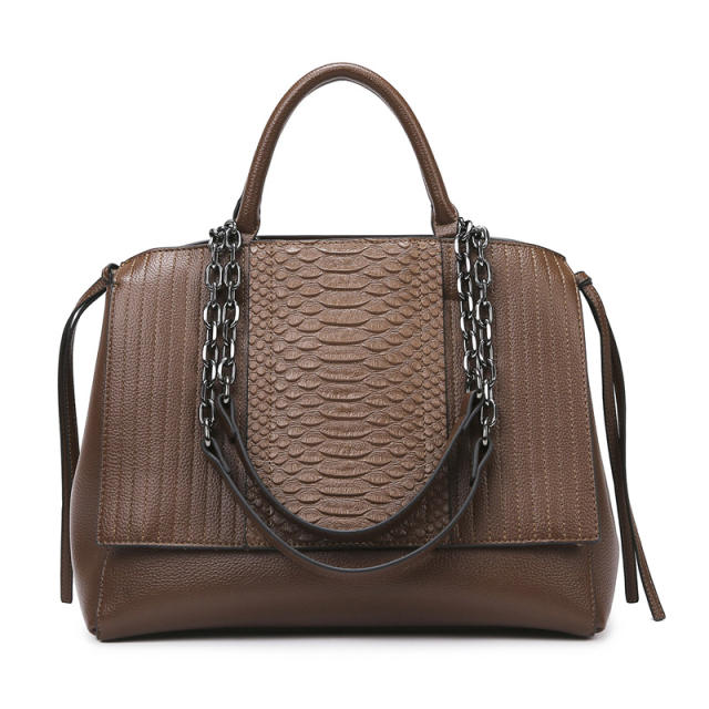 Women's Crocodile Pattern Large Capacity Tote Bag Autumn Winter New Women's Bag High-end Lightweight Handbag