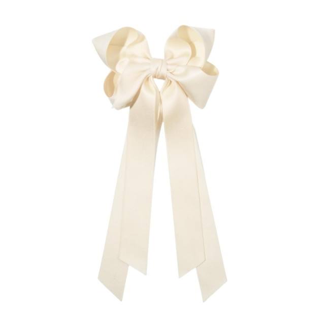 Sweet ribbon matte bow hairpin french  barrette hair clips