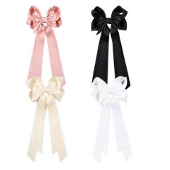 Sweet ribbon matte bow hairpin french  barrette hair clips