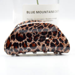 8.3cm Large Leopard Hair Clip Simple Acrylic hair claw clips
