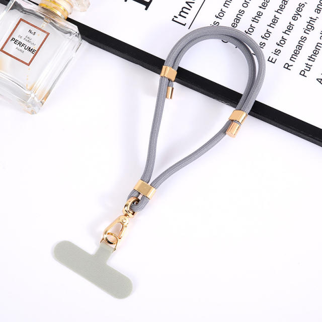 New mobile phone lanyard adjustable length nylon rope pendant short wrist rope clip multi-functional anti-loss rope
