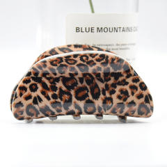 8.3cm Large Leopard Hair Clip Simple Acrylic hair claw clips