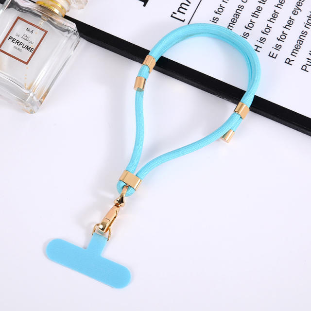 New mobile phone lanyard adjustable length nylon rope pendant short wrist rope clip multi-functional anti-loss rope