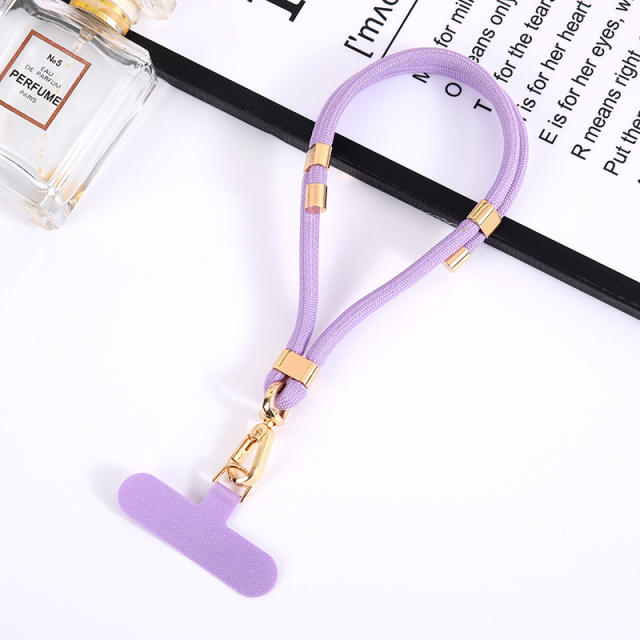 New mobile phone lanyard adjustable length nylon rope pendant short wrist rope clip multi-functional anti-loss rope