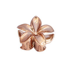 New laser color hollow flower petal hair claw clips