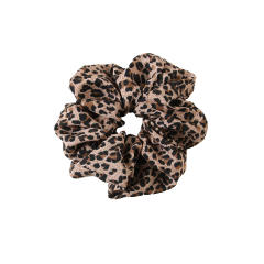Vintage Fabric Leopard Print Scrunchies headband padded headband