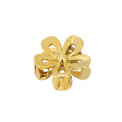 New laser color hollow flower petal hair claw clips
