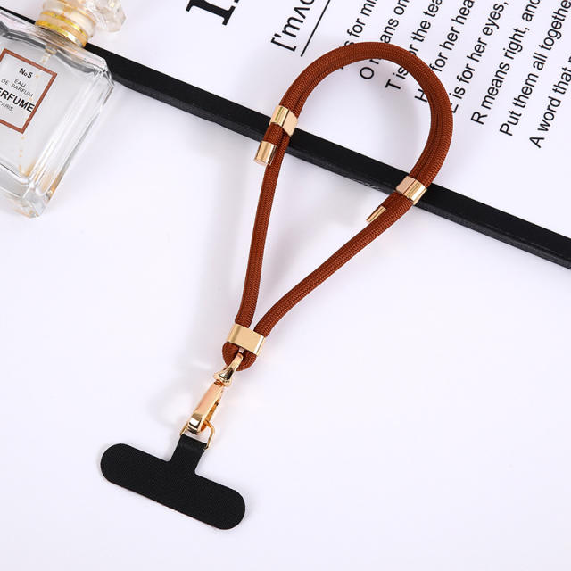 New mobile phone lanyard adjustable length nylon rope pendant short wrist rope clip multi-functional anti-loss rope