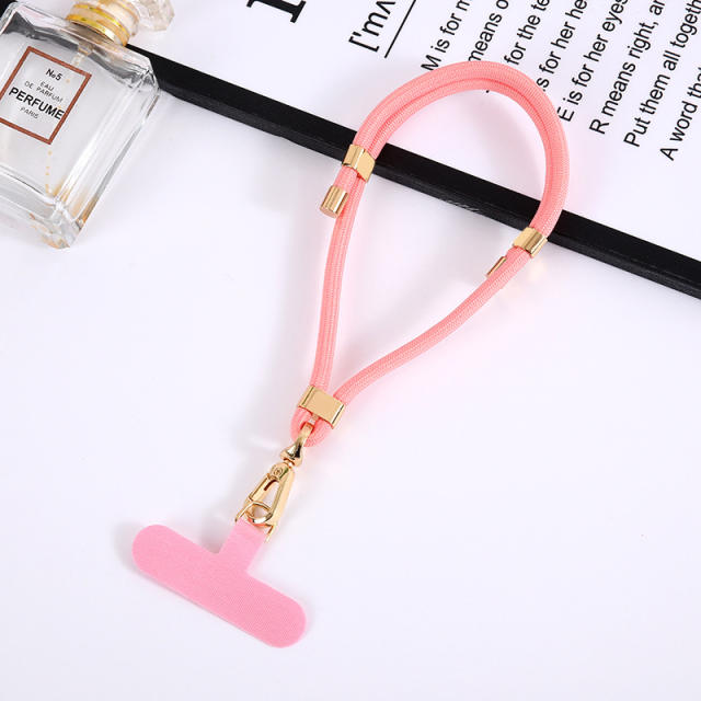New mobile phone lanyard adjustable length nylon rope pendant short wrist rope clip multi-functional anti-loss rope