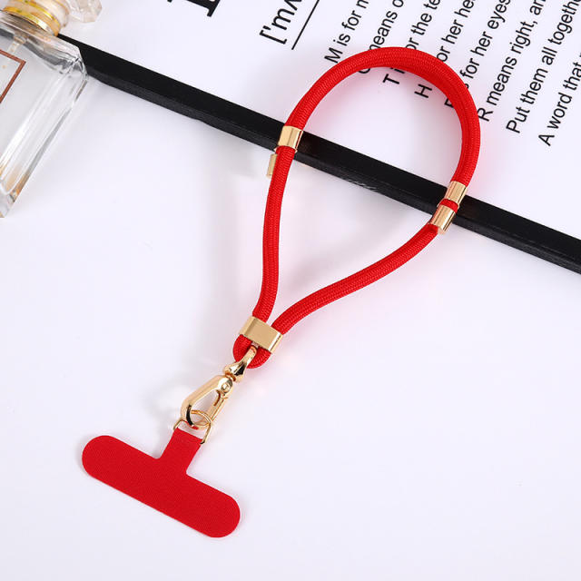 New mobile phone lanyard adjustable length nylon rope pendant short wrist rope clip multi-functional anti-loss rope