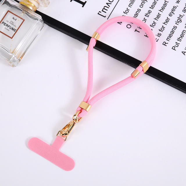 New mobile phone lanyard adjustable length nylon rope pendant short wrist rope clip multi-functional anti-loss rope