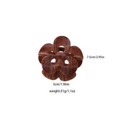 Autumn Winter College Style Plaid Flower Hair claw clips
