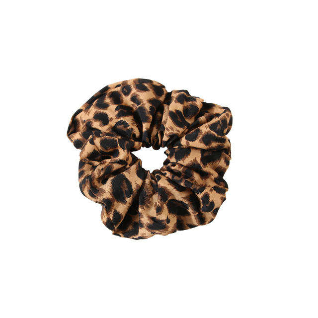 Vintage Fabric Leopard Print Scrunchies headband padded headband