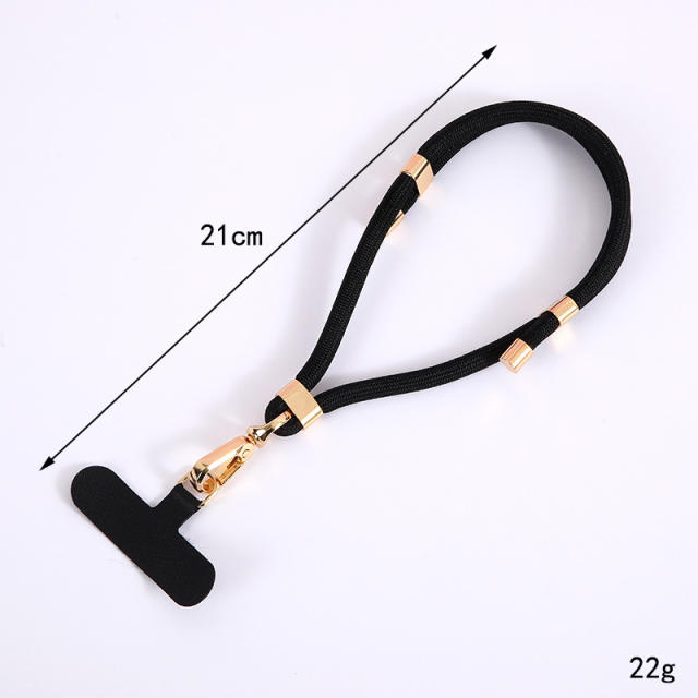 New mobile phone lanyard adjustable length nylon rope pendant short wrist rope clip multi-functional anti-loss rope