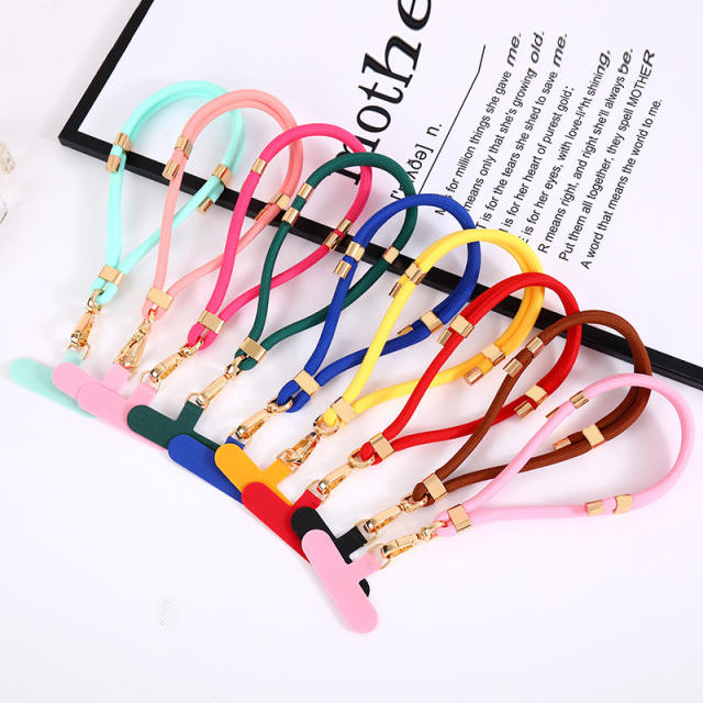 New mobile phone lanyard adjustable length nylon rope pendant short wrist rope clip multi-functional anti-loss rope