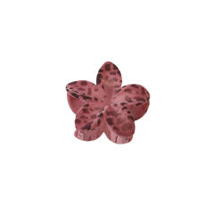 Autumn Winter Flocking Leopard Point Egg Flower hair claw clips
