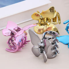 New laser design butterfly hair claw clips