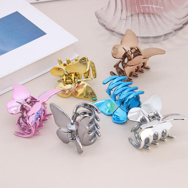 New laser design butterfly hair claw clips
