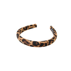 Vintage Fabric Leopard Print Scrunchies headband padded headband