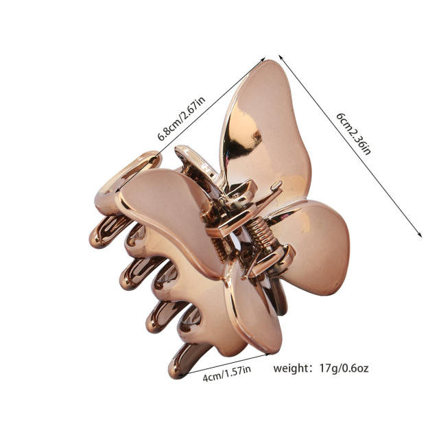 New laser design butterfly hair claw clips